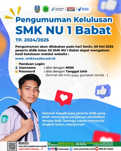 PENGUMUMAN UN